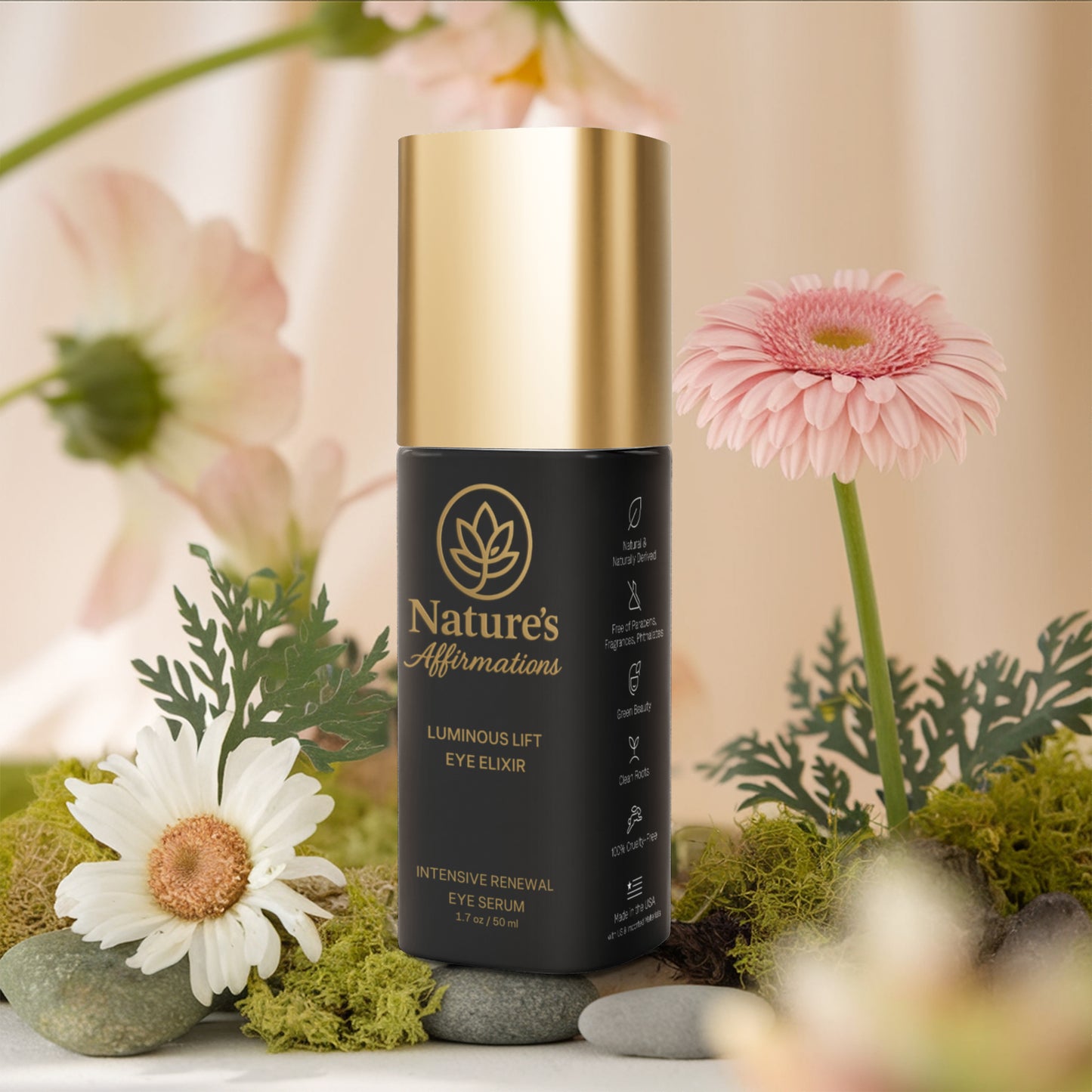 Brighten+Firm Eye Serum: Intensive Renewal Gold Cap